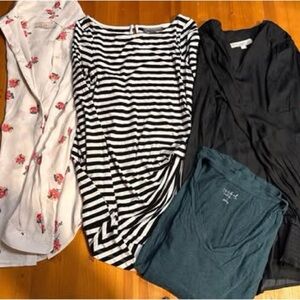 Maternity LOFT and A Pea in the Pod top set